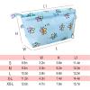 imageVercord Premium Nylon Purse Organizer Tote Handbag Insert Organizers Bag in Bag Zipper 13 Pockets 5 SizesBlue Butterfly