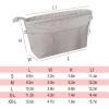 imageVercord Premium Nylon Purse Organizer Tote Handbag Insert Organizers Bag in Bag Zipper 13 Pockets 5 SizesGrey