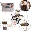 imageVercord Premium Nylon Purse Organizer Tote Handbag Insert Organizers Bag in Bag Zipper 13 Pockets 5 SizesGrey