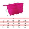 imageVercord Premium Nylon Purse Organizer Tote Handbag Insert Organizers Bag in Bag Zipper 13 Pockets 5 SizesRose