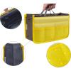 imageVercord Purse Organizer Insert for Handbags Bag Organizers Inside Tote Pocketbook Women Nurse Nylon 13 Pockets Black SmallYellow