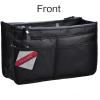 imageVercord Updated Purse Handbag Organizer Insert Liner Bag in Bag 13 Pockets Black MediumBlack