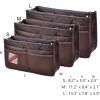 imageVercord Updated Purse Handbag Organizer Insert Liner Bag in Bag 13 Pockets Black MediumCoffee