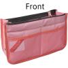 imageVercord Updated Purse Handbag Organizer Insert Liner Bag in Bag 13 Pockets Black MediumPink