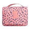 imageMultifunction Portable Waterproof Travel Kit Toiletry Travel Cosmetic Bag Hanging Hook for Men Women Blue FlowersPink Leopards