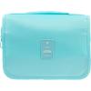 imageMultifunction Portable Waterproof Travel Kit Toiletry Travel Cosmetic Bag Hanging Hook for Men Women Blue FlowersSky Blue