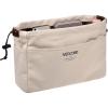 imageVercord Canvas Handbag Organizers Sturdy Purse Insert Organizer Bag in Bag 10 Pockets Beige SmallBeige