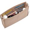 imageVercord Felt Purse Insert Organizer LV 26 19 Toiletry Pouch Insert with D Ring Attach Chain StrapBeige