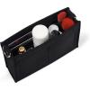 imageVercord Felt Purse Insert Organizer LV 26 19 Toiletry Pouch Insert with D Ring Attach Chain StrapBlack