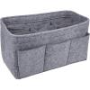 imageVercord Felt Purse Organizer Handbag Insert Liner Shaper Bag in Bags for Speedy Neverfull Tote Navy SmallGrey