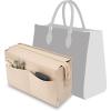 imageVercord Felt Purse Organizer Insert Onthego 35 Handbag Tote Bag Organizer Bag in Bag with Removable Zipperbeige