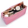 imageVercord Nylon Purse Organizer Insert for Hangbags Comestic Storage Toiletry Kit Bag in Bag with Zipper Pocket Black SPink