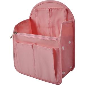 imageVercord Backpack Organizer Insert Liner Hanging Travel Bag in Bag with Many PocketsPink