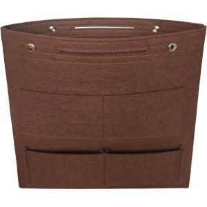 imageVercord Extra Tall Felt Bag Organizer Vertical Height Design for Deep Tote and Backpack Bags Cream BeigeBrown