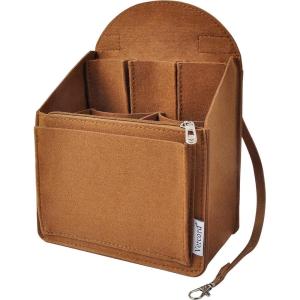 imageVercord Felt Backpack Organizer Rucksack Insert Liner Inside Daypack Shoulder Bag 5 Colors 2 SizeBrown