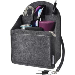 imageVercord Felt Backpack Organizer Rucksack Insert Liner Inside Daypack Shoulder Bag 5 Colors 2 SizeGrey