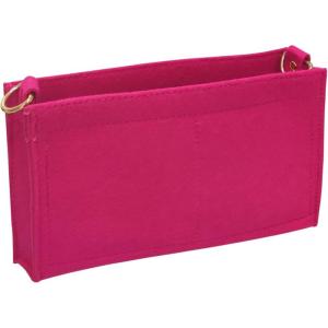 imageVercord Felt Purse Insert Organizer LV 26 19 Toiletry Pouch Insert with D Ring Attach Chain StrapRose
