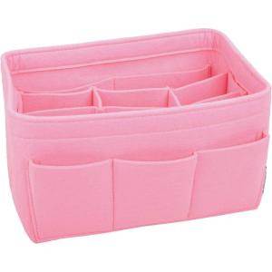 imageVercord Felt Purse Organizer Handbag Insert Liner Shaper Bag in Bags for Speedy Neverfull Tote Navy SmallPink