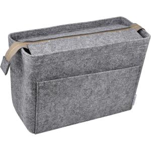 imageVercord Felt Zipper Handbag Tote Purse Duffel Backpack Organizer Insert Beige LargeDark Grey