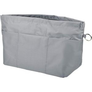 imageVercord Handbag Purse Tote Pocketbook Organizer Insert Zipper Closure 11 Pockets 3 Sizes Many ColorsLight Grey