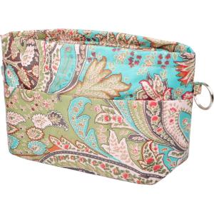 imageVercord Handbag Purse Tote Pocketbook Organizer Insert Zipper Closure 11 Pockets 3 Sizes Many ColorsPeacock Flower
