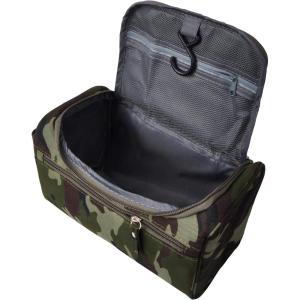 imageVercord Mens Toiletry Bag Wash Travel Small Shaving Dop Kit Shower Bathroom Ditty Hygiene Bag BlackCamo Dark Green