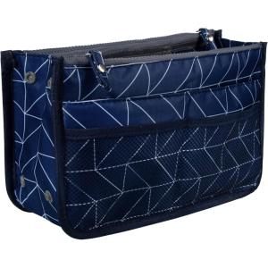 imageVercord Updated Purse Handbag Organizer Insert Liner Bag in Bag 13 Pockets Black MediumNavy Blue