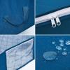 imageVercord Underbed Storage Bag Closet Organizers Bins Clothes Storage Baskets Foldable Containers Bedroom 3 Pack with Clear Window Handles Blue