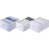 imageVercord Washable Pants Drawer Organizer Foldable Clothes Organizer Printing Wardrobe Storage Box 3 Pack for Underwear Socks Jeans White