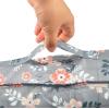 imageVercord 7 Pieces Travel Suitcase Luggage Organizer Packing Cubes with Waterproof Bags Light Grey Flower