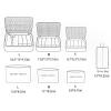 imageVercord 7 Pieces Travel Suitcase Luggage Organizer Packing Cubes with Waterproof Bags Light Grey Flower