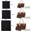 imageVercord Travel Shoe Bag Dust Handbag Storage Thick Emulation Silk Fabric Set of 3 with Drawstring Black