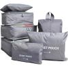 image7Piece Packing Cube Set Travel Luggage Packing Organizers with Shoe Bag