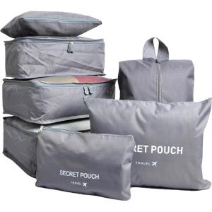 image7Piece Packing Cube Set Travel Luggage Packing Organizers with Shoe Bag