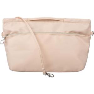 imageVercord Soft Nylon Purse Organizer Handbag Tote Insert Organizers Zipper Closure with Keychain and Handle 10 Pockets